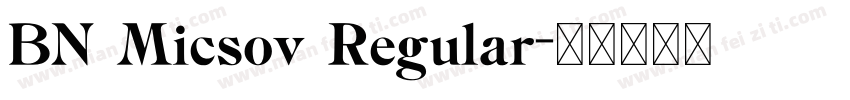 BN Micsov Regular字体转换